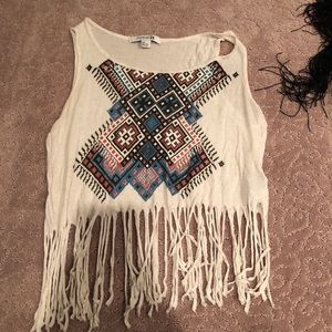 Fringe crop top